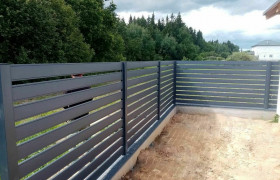 Ламель Евро-планкен металлическая, ширина 120 мм, RAL 7024, двустороннее полимерное матовое покрытие